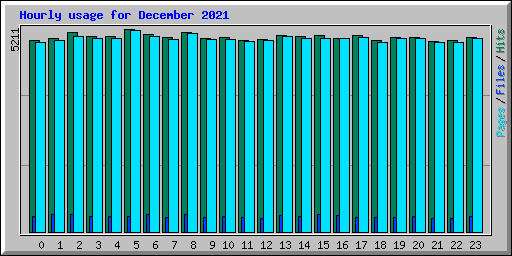 Hourly usage for December 2021